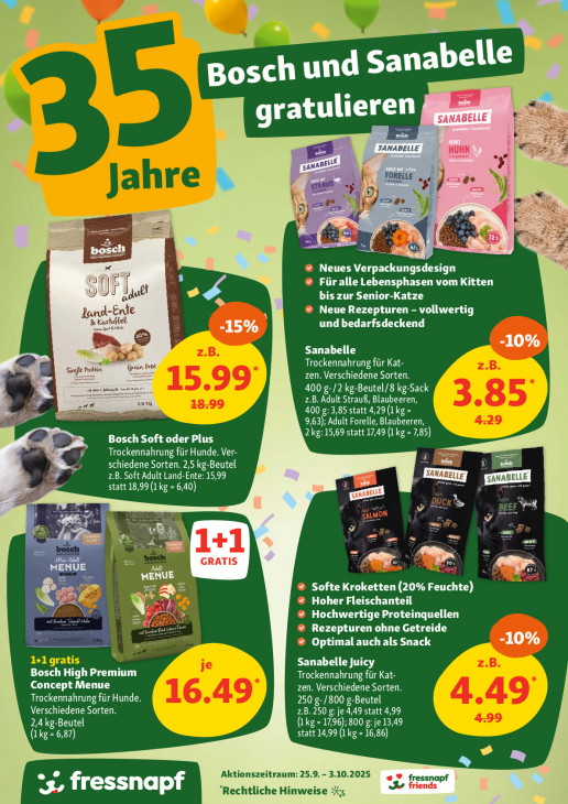 Fressnapf Angebote ab 25.09.25 bis 03.10.25