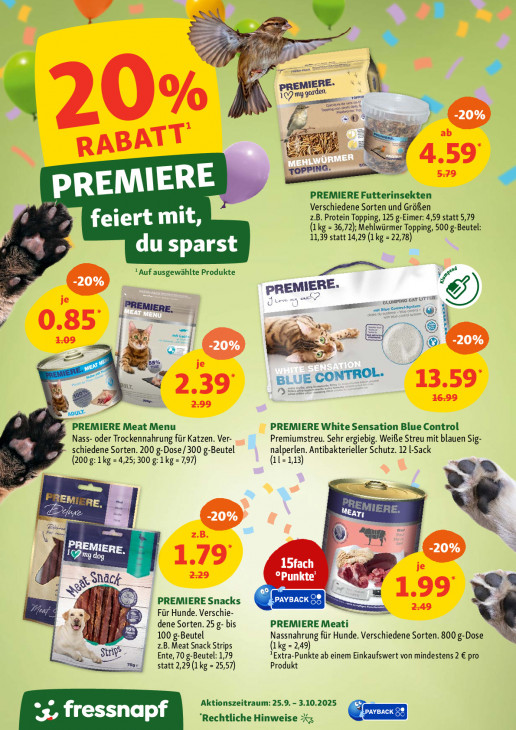 Fressnapf Angebote ab 25.09.25 bis 03.10.25