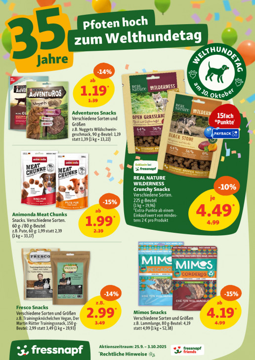Fressnapf Angebote ab 25.09.25 bis 03.10.25
