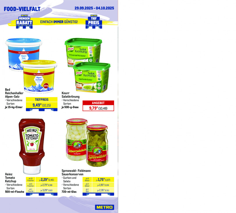 Metro Angebote ab 29.09.25 bis 04.10.25