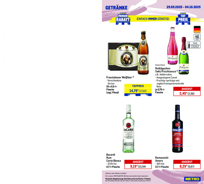 Metro Angebote ab 29.09.25 bis 04.10.25