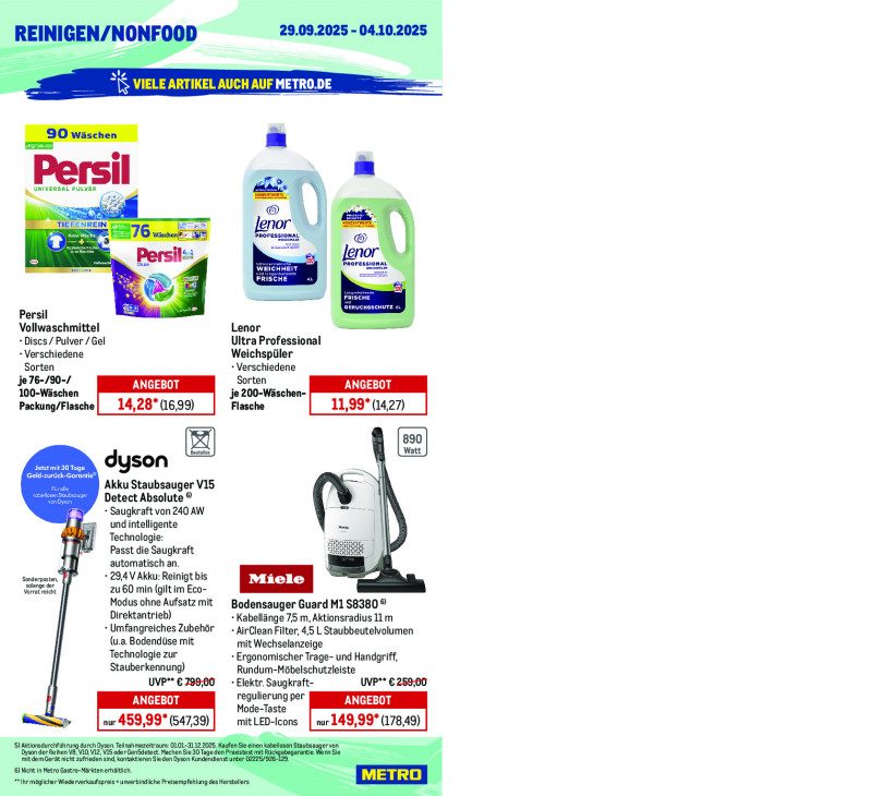 Metro Angebote ab 29.09.25 bis 04.10.25