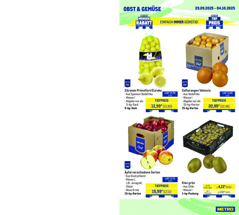 Metro Angebote ab 29.09.25 bis 04.10.25