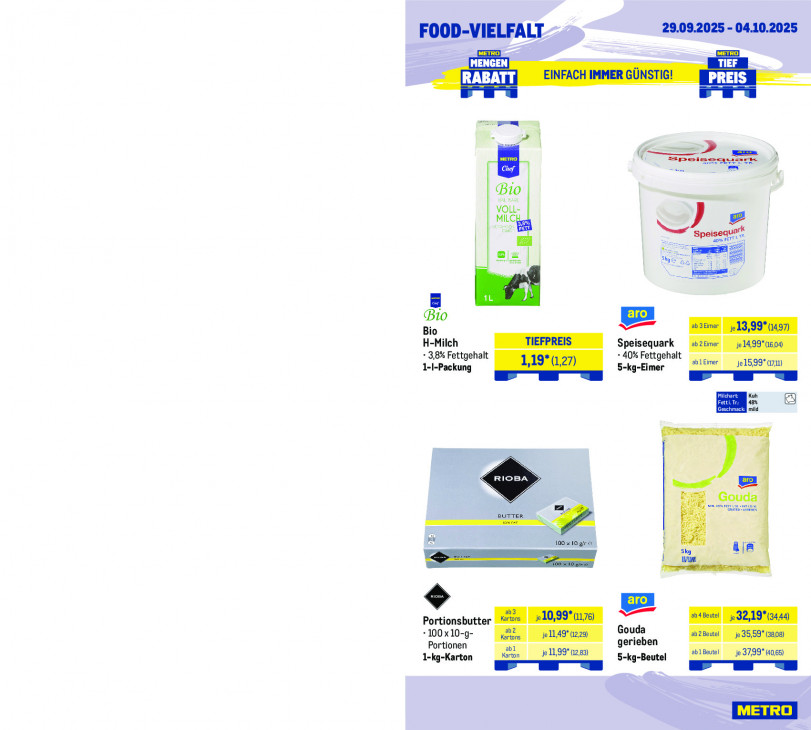 Metro Angebote ab 29.09.25 bis 04.10.25