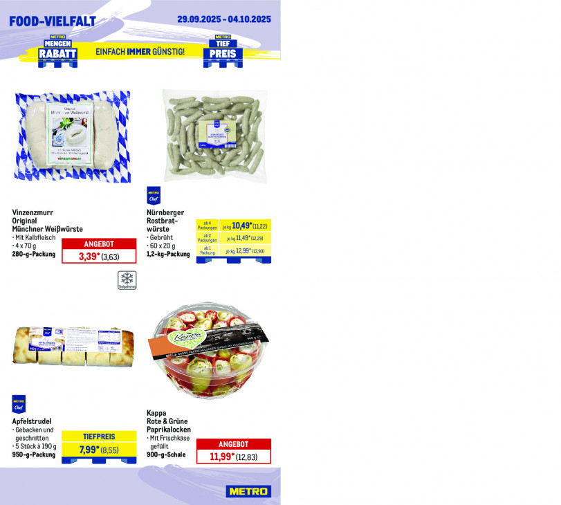 Metro Angebote ab 29.09.25 bis 04.10.25