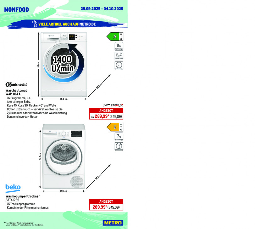 Metro Angebote ab 29.09.25 bis 04.10.25