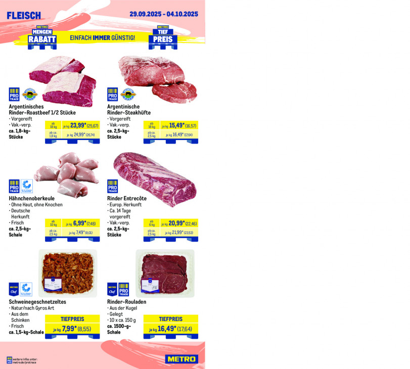 Metro Angebote ab 29.09.25 bis 04.10.25