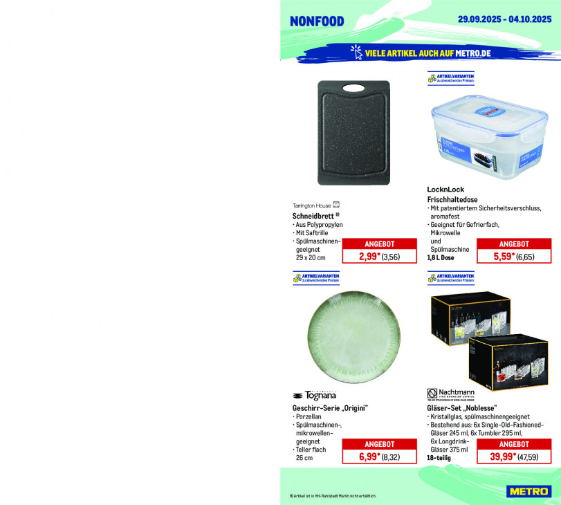 Metro Angebote ab 29.09.25 bis 04.10.25