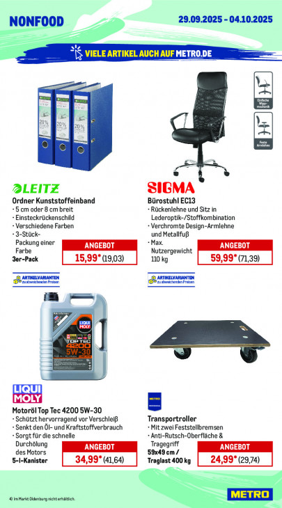 Metro Angebote ab 29.09.25 bis 04.10.25