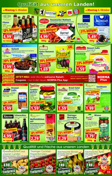 Norma Angebote ab 06.10.25 bis 11.10.25