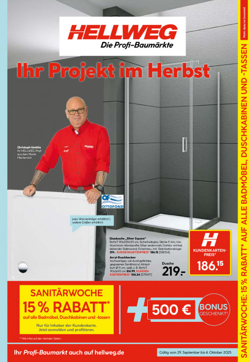 Hellweg Baumarkt Angebote ab 29.09.25 bis 04.10.25