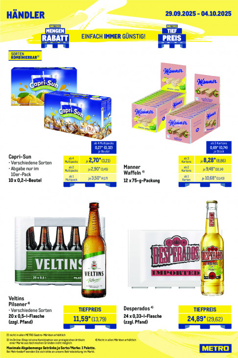 Metro Angebote ab 29.09.25 bis 04.10.25