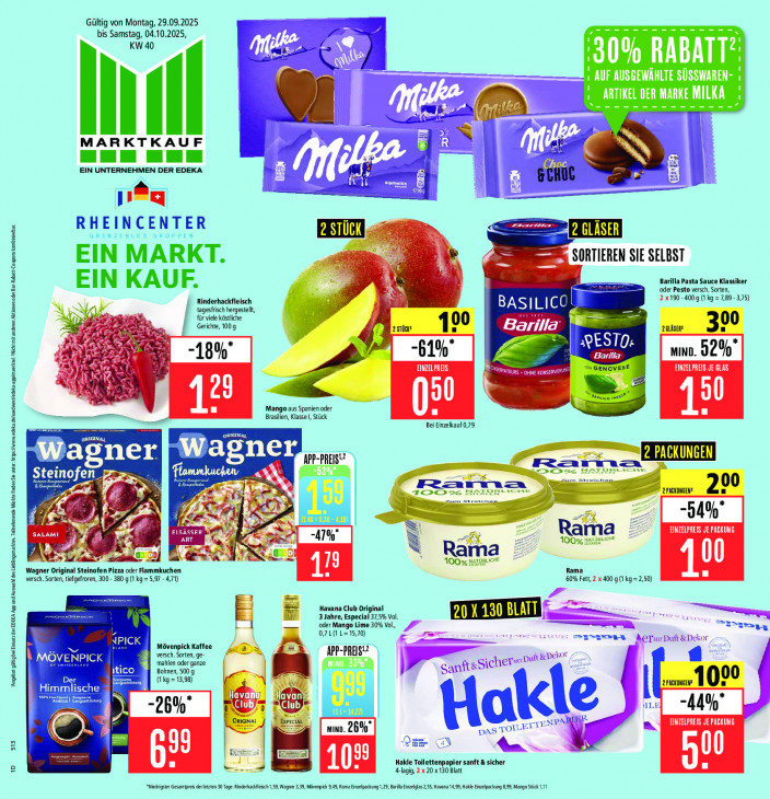 Marktkauf Angebote ab 29.09.25 bis 04.10.25