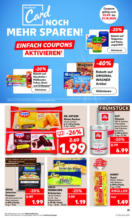 Kaufland Angebote ab 29.09.25 bis 01.10.25