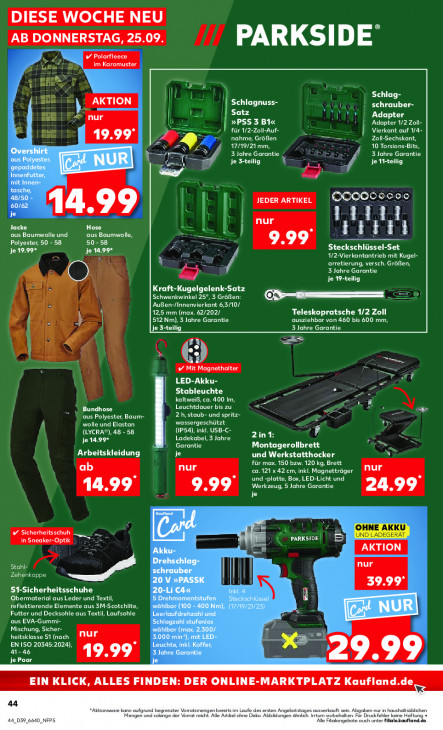 Kaufland Angebote ab 29.09.25 bis 01.10.25