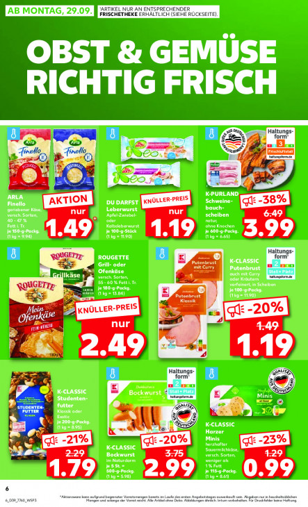 Kaufland Angebote ab 29.09.25 bis 01.10.25