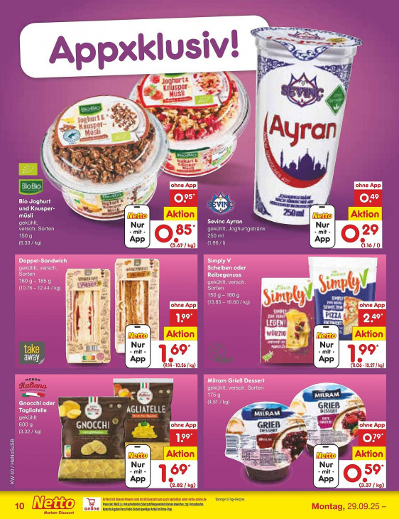 Netto Angebote ab 29.09.25 bis 04.10.25