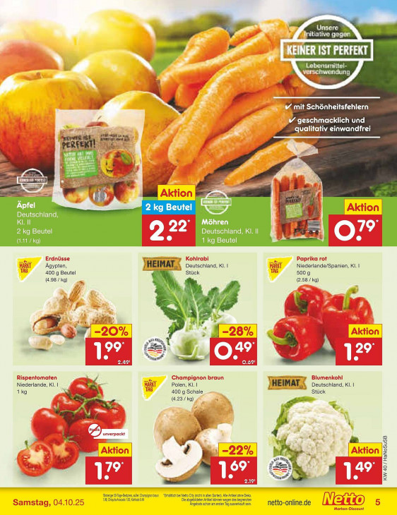 Netto Angebote ab 29.09.25 bis 04.10.25