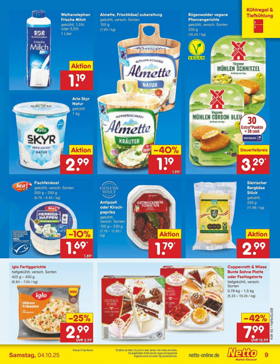Netto Angebote ab 29.09.25 bis 04.10.25