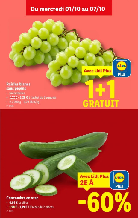 Lidl Dépliant 01.10.2025