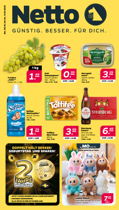 Netto Angebote ab 06.10.25 bis 11.10.25