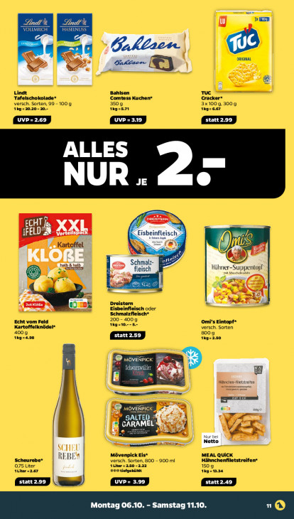 Netto Angebote ab 06.10.25 bis 11.10.25