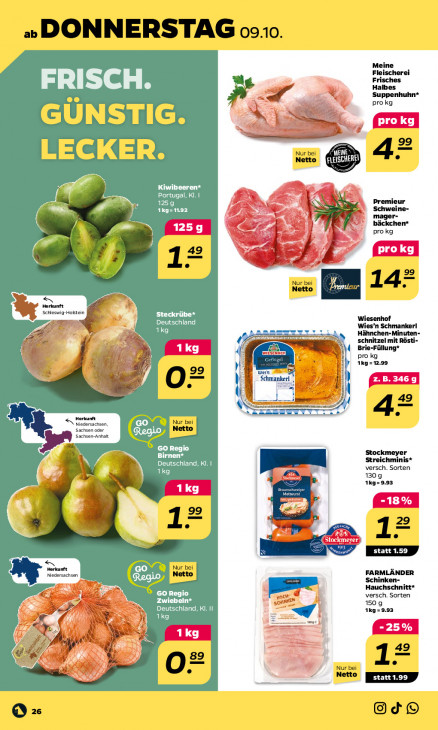 Netto Angebote ab 06.10.25 bis 11.10.25