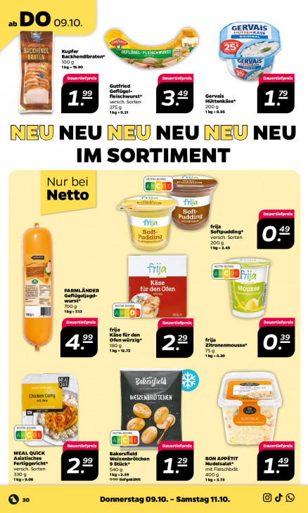 Netto Angebote ab 06.10.25 bis 11.10.25