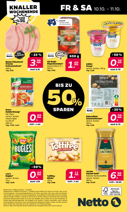 Netto Angebote ab 06.10.25 bis 11.10.25