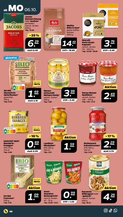 Netto Angebote ab 06.10.25 bis 11.10.25