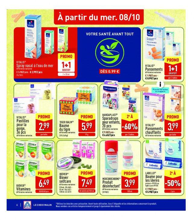 Aldi Dépliant 06.10.2025