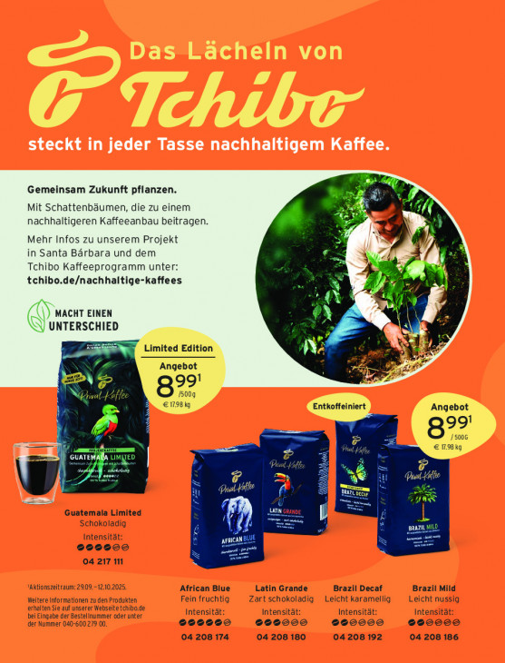 Tchibo Angebote ab 01.10.25 bis 31.10.25
