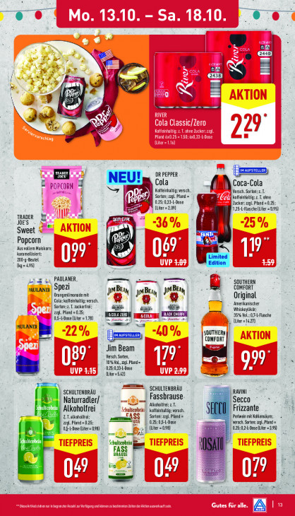 Aldi Nord Angebote ab 13.10.25 bis 18.10.25