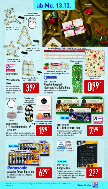 Aldi Nord Angebote ab 13.10.25 bis 18.10.25