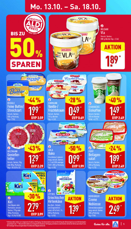 Aldi Nord Angebote ab 13.10.25 bis 18.10.25