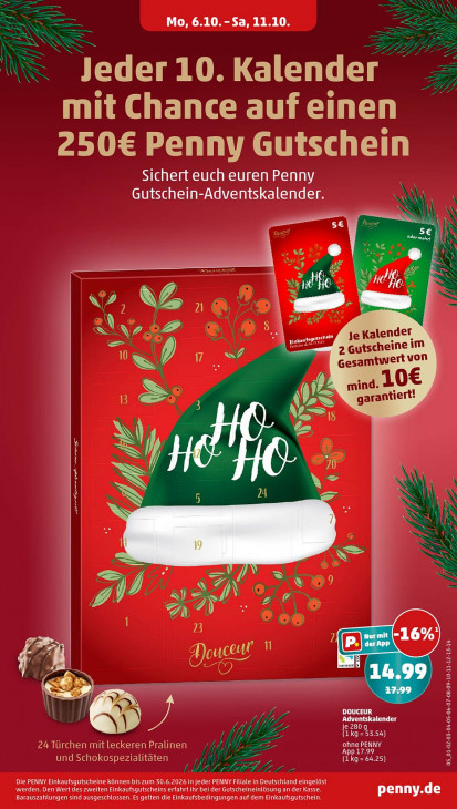 Penny Angebote ab 06.10.25 bis 11.10.25