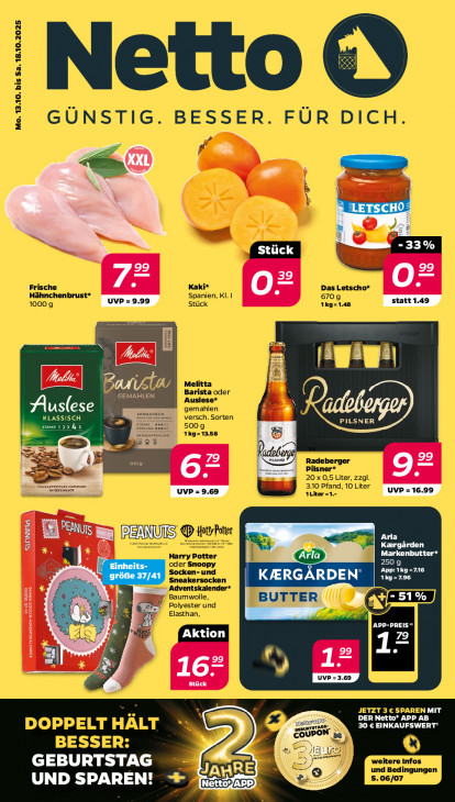Netto Angebote ab 13.10.25 bis 18.10.25