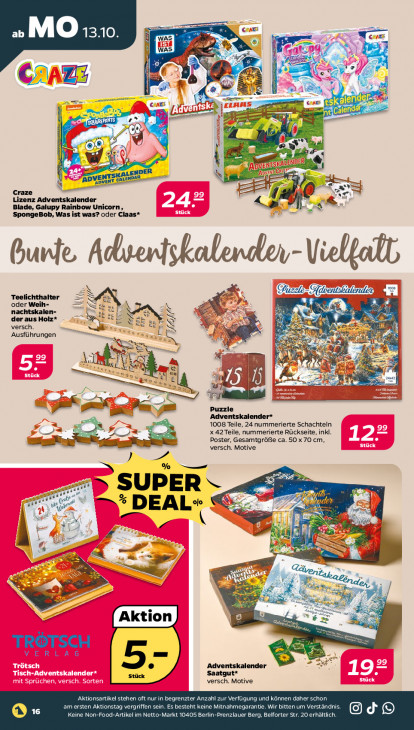 Netto Angebote ab 13.10.25 bis 18.10.25