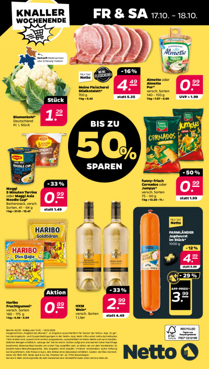 Netto Angebote ab 13.10.25 bis 18.10.25