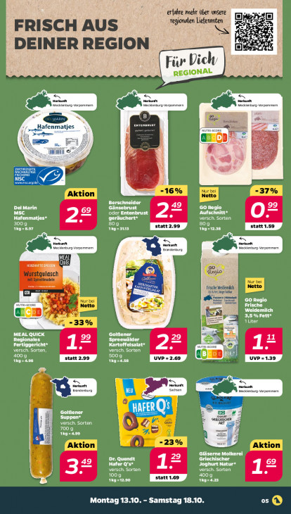Netto Angebote ab 13.10.25 bis 18.10.25