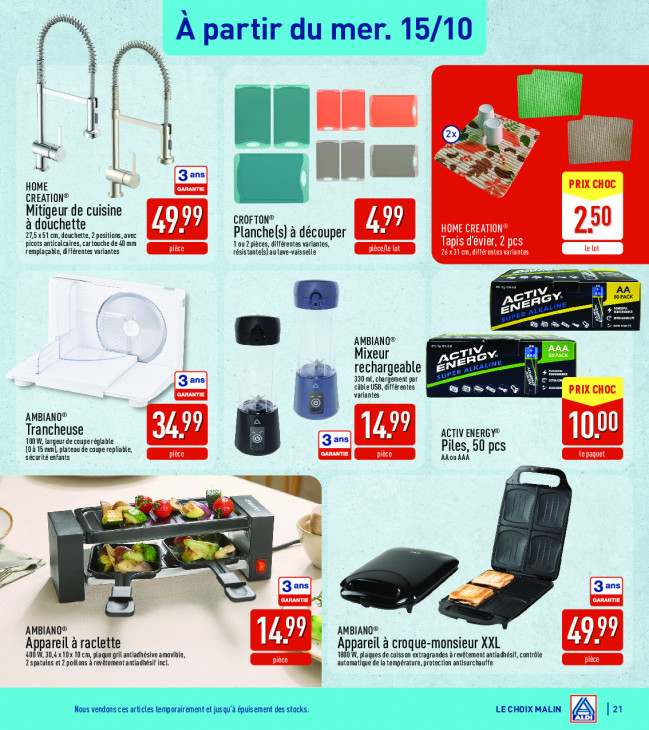 Aldi Dépliant 13.10.2025