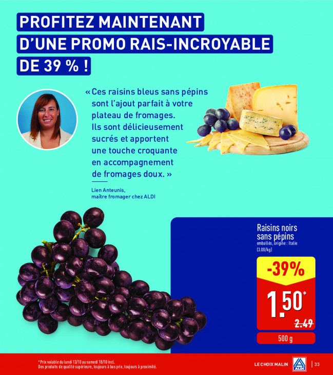 Aldi Dépliant 13.10.2025
