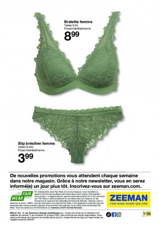 Zeeman Dépliant 11.10.2025