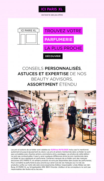 ICI Paris XL Dépliant 01.10.2025