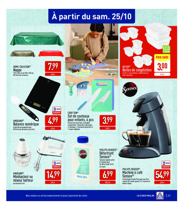 Aldi Dépliant 20.10.2025