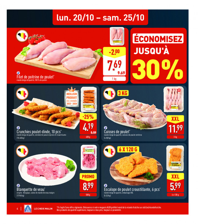 Aldi Dépliant 20.10.2025
