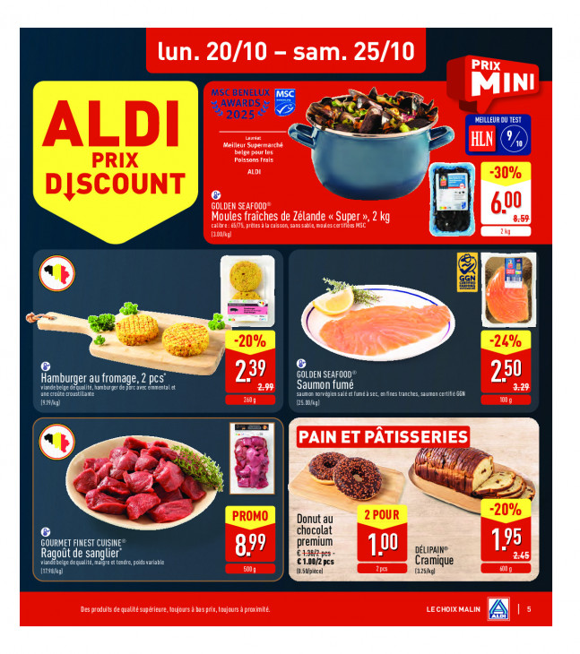 Aldi Dépliant 20.10.2025