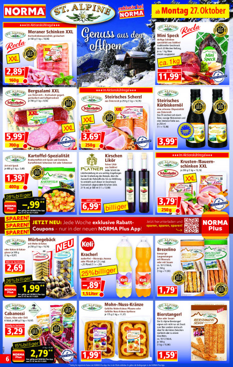 Norma Angebote ab 27.10.25 bis 01.11.25