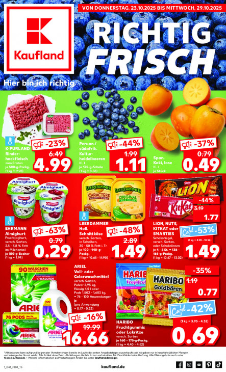 Kaufland Angebote ab 23.10.25 bis 29.10.25