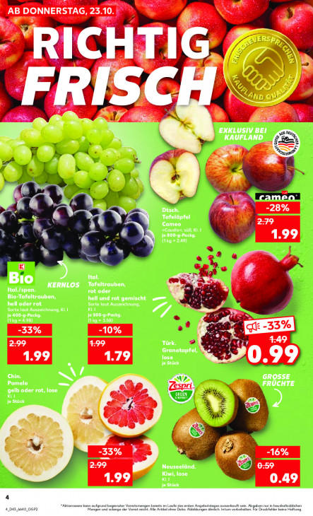 Kaufland Angebote ab 23.10.25 bis 29.10.25